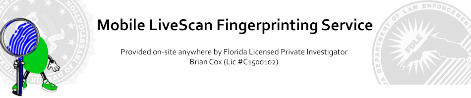 Coral Springs Mobile Livescan Electronic Fingerprinting Service
